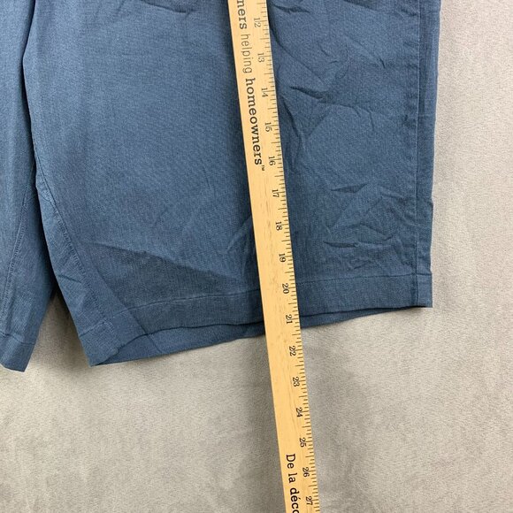 Lululemon Men Shorts 36 Blue Chino ABC Commission Qwick Oxford 11" Relaxed - Picture 5 of 9